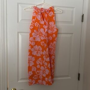 J Crew sleeveless cotton dress with tie at the back of the shoulders